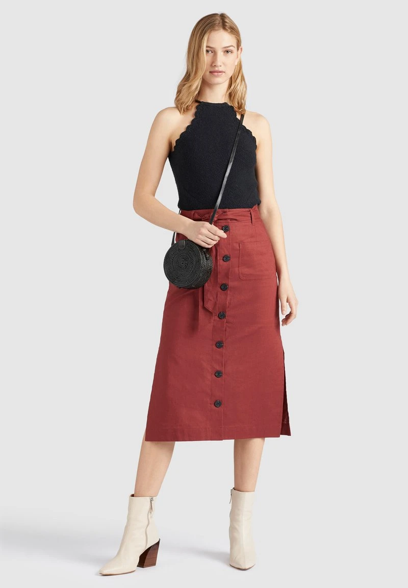 Khujo VARSHA - Falda Acampanada - Rotbraun, Mujer 2 Khujo VARSHA - Falda Acampanada - Rotbraun, Mujer - Imagen 2