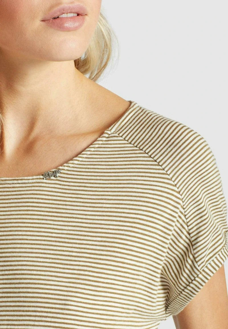 ANNEMARIE - Vestido ligero - weiß-ocker gestreift Khujo ANNEMARIE - Vestido Ligero - Weiß-ocker Gestreift, Mujer -Ofertas KHUJO Tienda d814b7395bce4774b7c15a557891b879