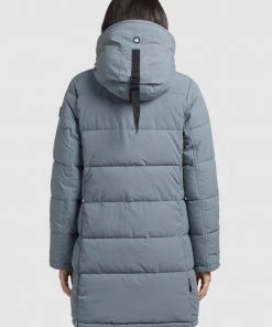 Khujo DORANA - Abrigo De Invierno - Blaugrau, Mujer -Ofertas KHUJO Tienda d8e9dfc9bd644c7b94d44aaf52752a61