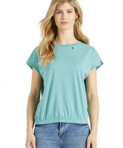 Khujo MARIKA - Camiseta Estampada - Aqua Meliert, Mujer -Ofertas KHUJO Tienda da7e18289aea4d38bf2e3452370955f9