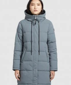 Khujo DORANA - Abrigo De Invierno - Blaugrau, Mujer