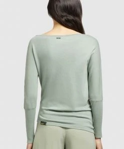 Khujo SHEA - Jersey De Punto - Mintgrün, Mujer -Ofertas KHUJO Tienda ddf38748099e451fbae41e39930a4801