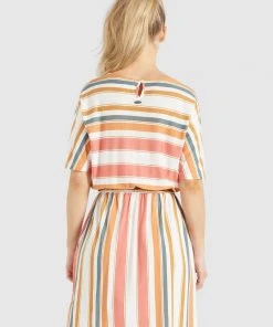 Khujo GABY - Vestido Ligero - Mehrfarbig Gestreift, Mujer -Ofertas KHUJO Tienda de4fadc103e940c3bc847367f2849b17