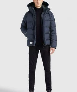 Khujo SAVOR - Chaqueta De Invierno - Dunkelblau, Hombre -Ofertas KHUJO Tienda df42aad6aa8d43aeb970b6f10544ebc5