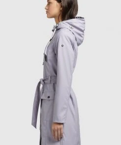 Khujo GLENNA - Impermeable - Flieder, Mujer -Ofertas KHUJO Tienda e1594c93d4194071ad9ecbb6519519af