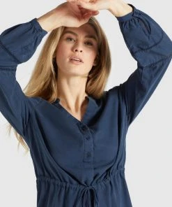 Khujo SORELTA - Vestido Informal - Dunkelblau, Mujer -Ofertas KHUJO Tienda e188476b40644efaa53f3157eb9704d1