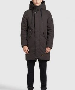 Khujo HOLDER - Abrigo De Invierno - Dunkelgrau, Hombre