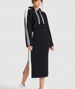 Khujo ROCK PRATA - Falda De Tubo - Black, Mujer