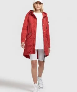 Khujo GAMES - Parka - Rot, Mujer -Ofertas KHUJO Tienda e5ee912487da433684046ab7fc255e87