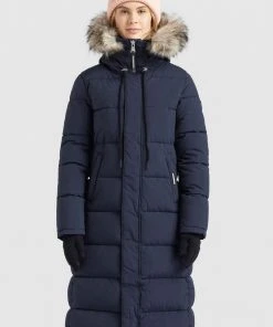 Khujo LISSANDRA - Abrigo De Invierno - Dunkelblau, Mujer