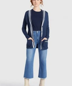 Khujo MAMSA - Chaqueta De Punto - Dark Blue, Mujer