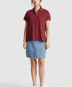 Khujo VELDA - Polo - Tibetan Red, Mujer