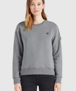Khujo LISEL - Sudadera - Grau Meliert, Mujer