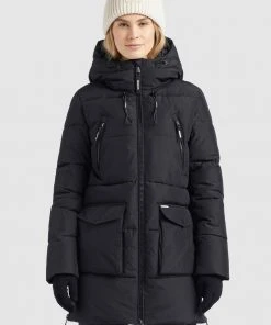 Khujo MADALENA - Abrigo De Invierno - Schwarz, Mujer