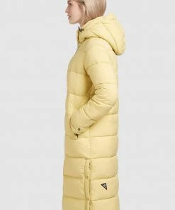 Khujo CORINNA MATT - Abrigo De Invierno - Hellgelb, Mujer -Ofertas KHUJO Tienda ece7cf9349c54cad9b2e7f442fc259ca