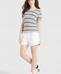 Khujo PERGOLA - Camiseta Básica - Naturweiß-dunkelblau Gestreift, Mujer 4 Khujo PERGOLA - Camiseta Básica - Naturweiß-dunkelblau Gestreift, Mujer -Ofertas KHUJO Tienda edcc70b59a3b495f9164d9562c3dec2c