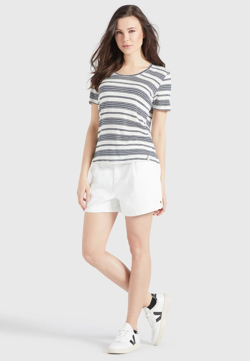 PERGOLA - Camiseta básica - naturweiß-dunkelblau gestreift Khujo PERGOLA - Camiseta Básica - Naturweiß-dunkelblau Gestreift, Mujer -Ofertas KHUJO Tienda edcc70b59a3b495f9164d9562c3dec2c