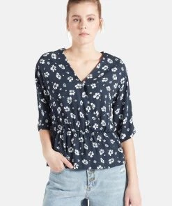 Khujo RINALDA - Blusa - Blau Weiß Geblümt, Mujer 5 Khujo RINALDA - Blusa - Blau Weiß Geblümt, Mujer -Ofertas KHUJO Tienda ef30e0df177646f1b149f331aef184b7