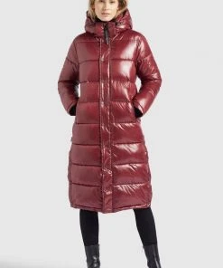 Khujo CORINNA - Abrigo De Invierno - Weinrot Glänzend, Mujer