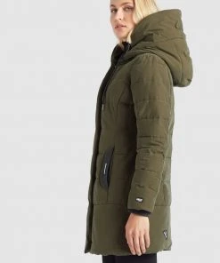 Khujo SHERMA2 - Abrigo De Invierno - Oliv, Mujer -Ofertas KHUJO Tienda f10cd80297234108b990e7ad643e597b