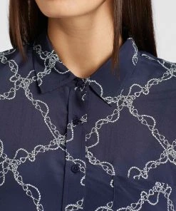 Khujo COLLINS - Camisa - Dark Blue, Mujer -Ofertas KHUJO Tienda f400152e79a941bf8a4d8dbf646fb603