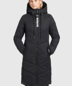 Khujo ARIBAY PEACHED - Abrigo De Invierno - Schwarz, Mujer