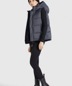 Khujo MARGARIDA MATT - Chaleco - Grau, Mujer 11 Khujo MARGARIDA MATT - Chaleco - Grau, Mujer -Ofertas KHUJO Tienda f44e1e6d9a954394b3c7c2407bc50765