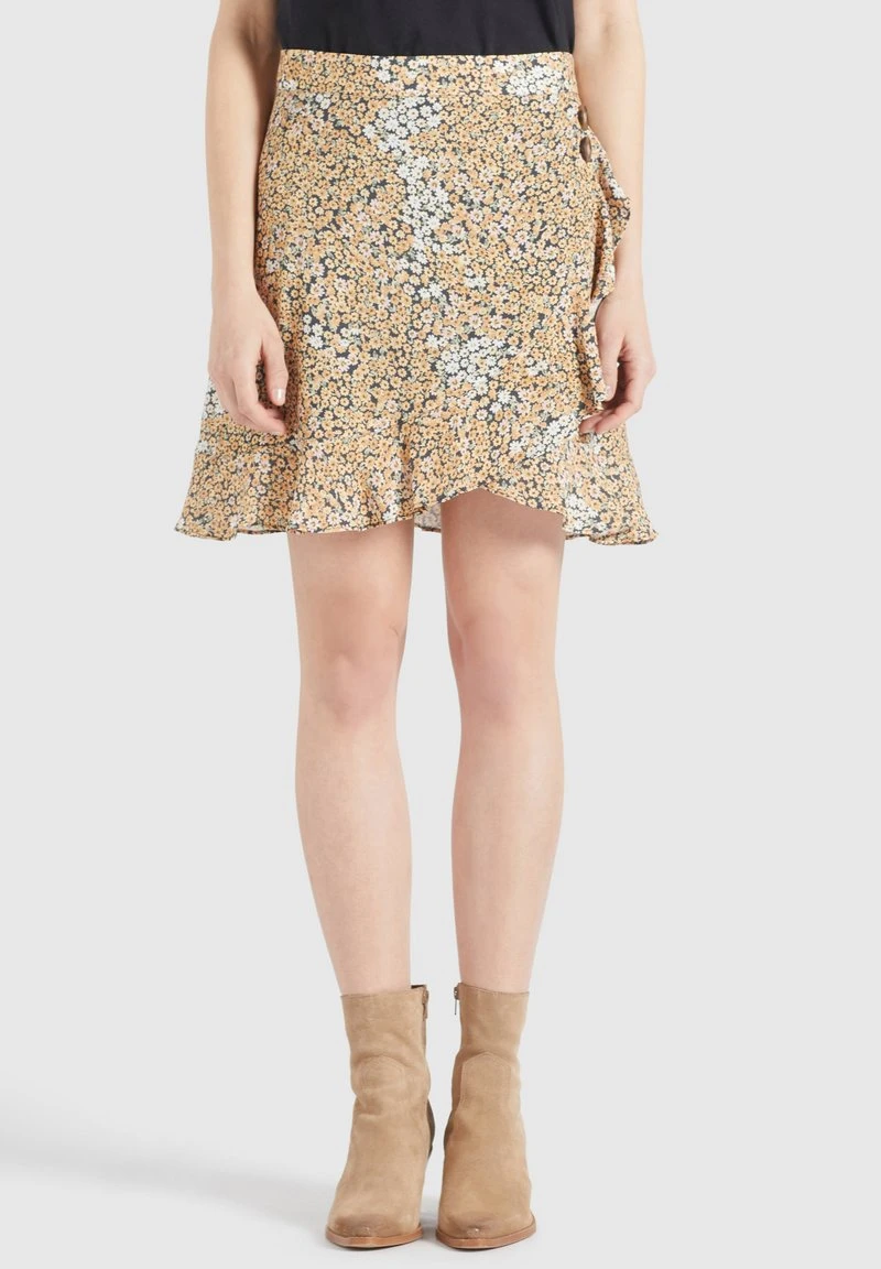 UNDINE - Falda acampanada - mehrfarbig geblümt Khujo UNDINE - Falda Acampanada - Mehrfarbig Geblümt, Mujer -Ofertas KHUJO Tienda f7bf9402463645b29fa108f4d6e5b617