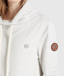 Khujo TEMPA - Jersey Con Capucha - Hellgrau Meliert, Mujer -Ofertas KHUJO Tienda f91713460f1d425abf8fa72c2cd4fa1e