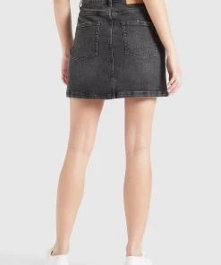 Khujo MAXIMA - Falda Vaquera - Schwarz Gewaschen, Mujer 2 Khujo MAXIMA - Falda Vaquera - Schwarz Gewaschen, Mujer -Ofertas KHUJO Tienda fa37d5e067514333b4fea03753ce5d16