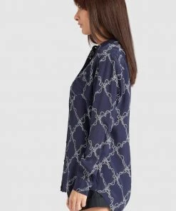 Khujo COLLINS - Camisa - Dark Blue, Mujer -Ofertas KHUJO Tienda fb2eea29909145adbfe35929ba43882c