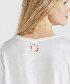 Khujo BANANI HEY - Camiseta Estampada - Weiß, Mujer -Ofertas KHUJO Tienda fb3b7a883d4d462ab08da6f4db85111d