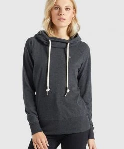 Khujo LINNEA - Jersey Con Capucha - Dunkelgrau Meliert, Mujer