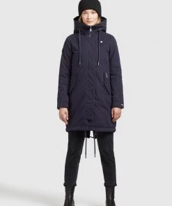 Khujo MARINA - Abrigo De Invierno - Dunkelblau, Mujer