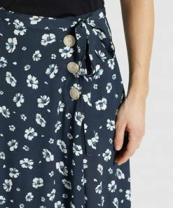 Khujo HEPKE - Falda Acampanada - Blau-weiß Geblümt, Mujer -Ofertas KHUJO Tienda fca130a1b428444e9d56f64231f6f7d4