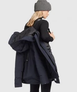 Khujo KANDA - Abrigo De Invierno - Dark Blue, Mujer -Ofertas KHUJO Tienda ff77cfe77f4c4632baed5f075a5aafd0